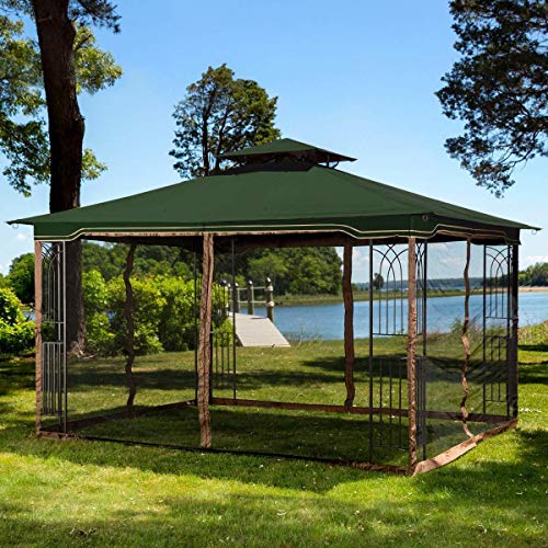 Replacement Gazebo Canopy for 10 x 12 Regency II Patio Gazebo, Hunter