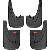 Husky Liners Custom Mud Guards | Fits 2025-2026 Ram 1500 NO OEM Factory Fender Flares | Front &amp; Rear Set, 4 pcs.-pc Black - 59616