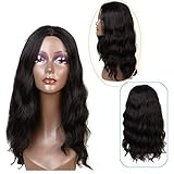 Synthetic Wigs For Black Women Natural Wavy Style Black Color 22