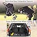 4 Wheel Pet Stroller Cat Dog Cage Stroller Travel Folding Carrier with Cup Holder and Removable Lining for Small and Medium Dogs, Cats (Black)