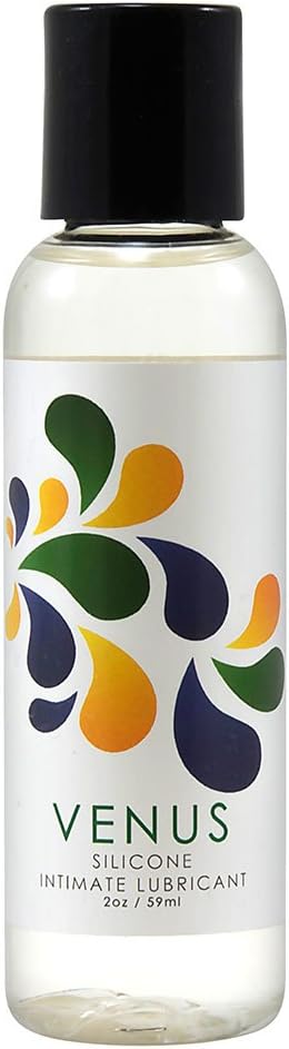 Venus Silicone Intimate Lubricant: Premium Personal Lubricant with Smooth Design for Passionate Men and Women in All Sexual Pleasures or Sensual Massages, 2 Fl Oz