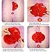 Pangda 30 Packs 8 Inch Chinese Red Paper Lanterns for 2025 Chinese New Year Decorations, Spring Festival Decoration to Drive off Bad Luck
