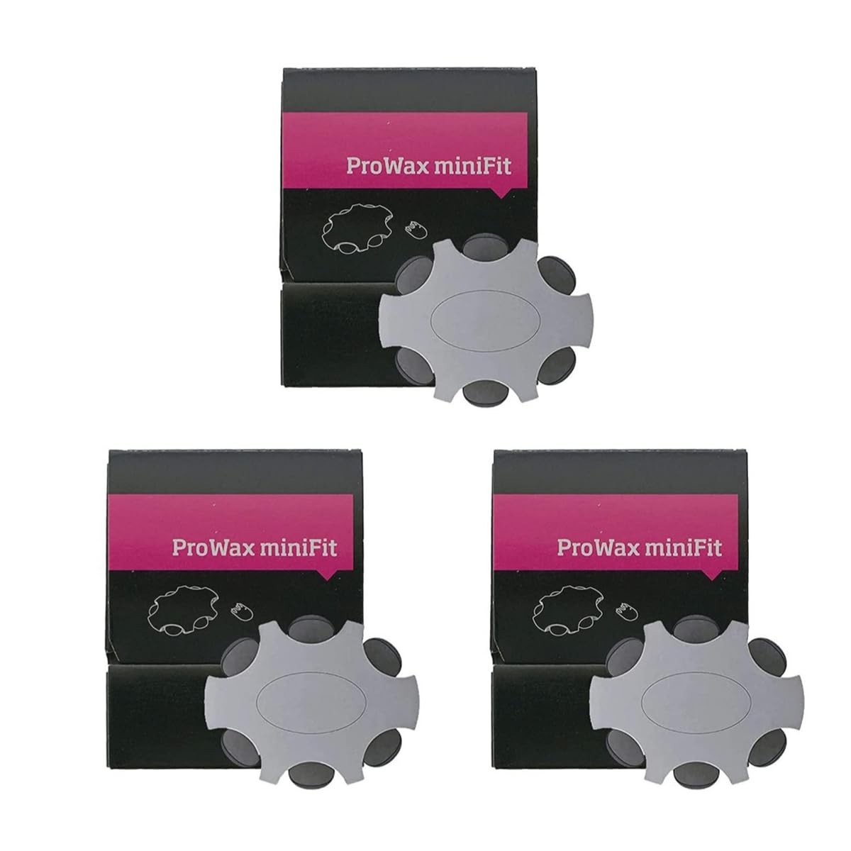 POFET Hearing Aid Wax Guard Filters Cleaning Kit Accessory For Oticon ProWax MiniFit Replacement Clear Cleaning kit Accessory （3 Set）