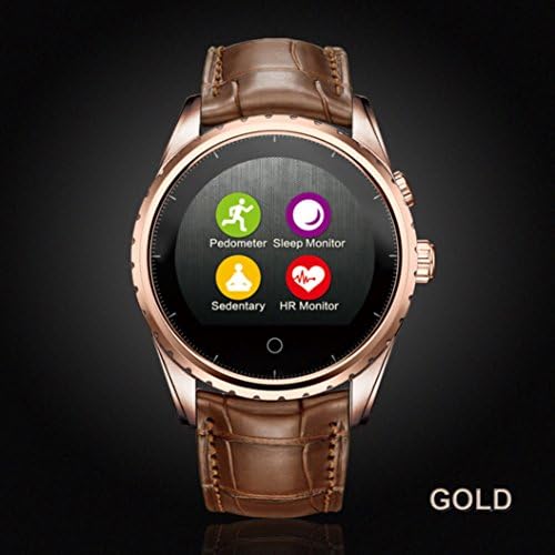 MingNuo® Bluetooth Wrist Smart Watch Phone Mate Handsfree Call For Smartphone Outdoor Sports Pedometer Stopwatch (Gold,Silver, Black) (Gold)