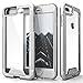 Zizo ION Series iPhone 8 Plus Case/iPhone 7 Plus Case - Military Grade Drop Tested with Tempered Glass Screen Protector (Silver/Clear)