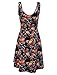 TAM WARE Womens Casual Fit and Flare Floral Sleeveless Dress TWCWD054-DNAVY-US S