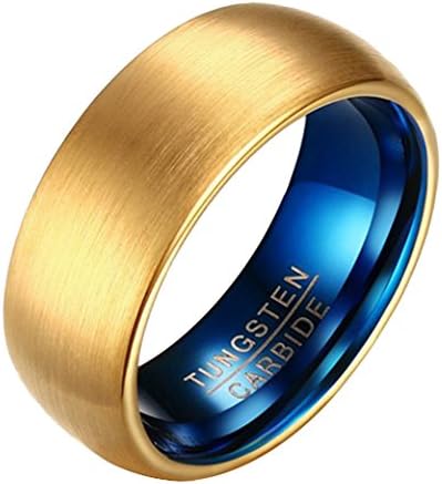 JJWW 8MM Tungsten Carbide Ring Golden Surface Blue Inside (12)