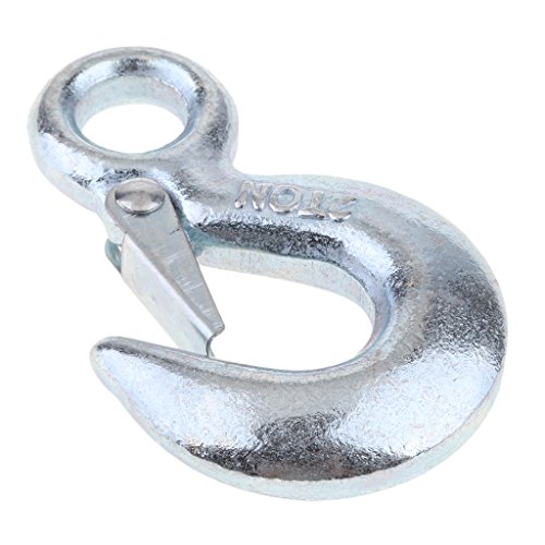 Homyl Heavy Duty Eye Slip Spring Lifting Hook with Safety Latch for ATV/UTV Winch Rope 5600 LB