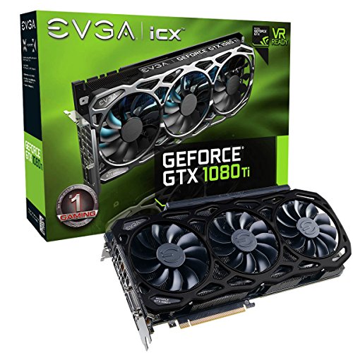 EVGA GeForce GTX 1080 Ti FTW3 Elite Gaming Black 11GB 12GHz GDDR5X iCX Technology - 9 Thermal Sensors & RGB LED G/P/M Graphic Cards 11G-P4-6797-K2 (Best Rgb 1080 Ti)