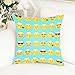 HGOD DESIGNS Emoji Pillow Case, Cotton & Polyester Soft Square Fashion Emoji Face Pillowcases,Sofa Bedroom Living Room Home Decorative Pillow Case Covers 18x18 Double Sides Printed