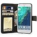 Google Pixel XL Case, TAURI [Stand Feature] Wallet Leather Case with Card Pockets Protective Case Flip Cover For Google Pixel XL - Black