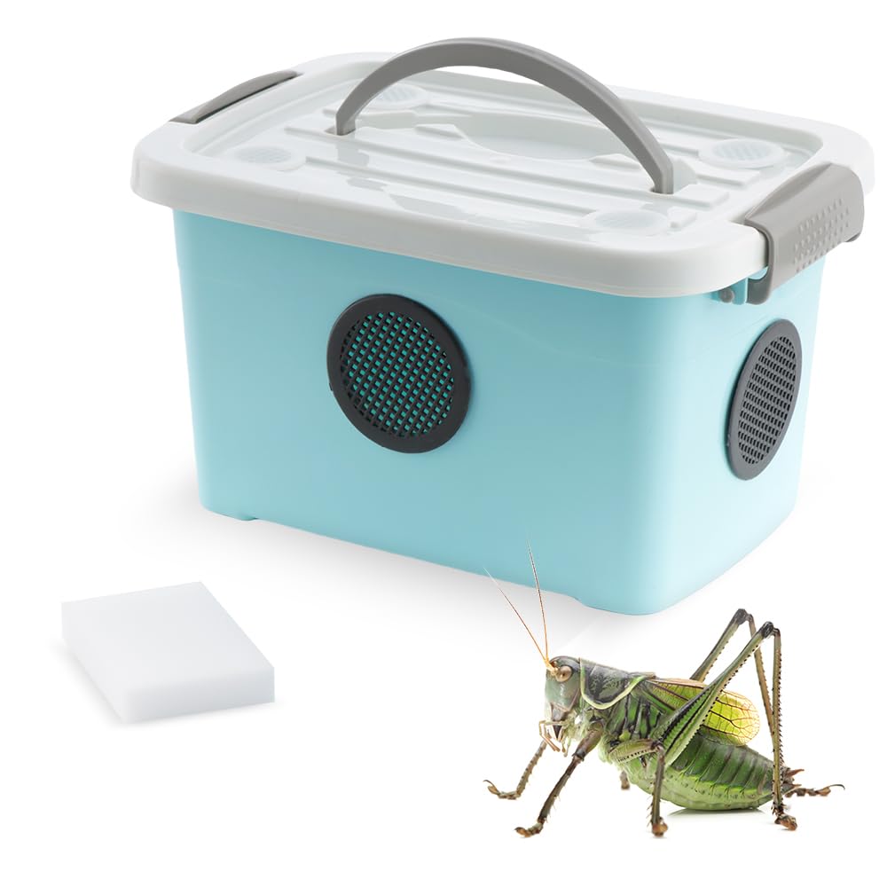 Photo 1 of 1 Pack Cricket Breeding Box Insect Keeper Reptile Feeding Box for Reptile Bearded Dragon Leopard Gecko Lizard Frog Snake