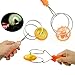 Magnetic Gyro Wheel Light-Up Yoyo Rail Twirler Musical Rainbow Spinning Toy, Orange
