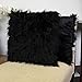 Sweet Home Collection Mongolian Long Hair Decorative Throw Pillow, 18