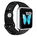 e6Hope Watch Band, Soft Silicone Replacement iWatch Strap for Apple Watch Series 1, Series 2, 38 mm, Black, Small, Large