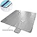 WOVTE 79 × 79 Inch Portable Foldable Outdoor Blanket with Waterproof Backing for Picnic, Beach, Hiking, Camping and Travel
