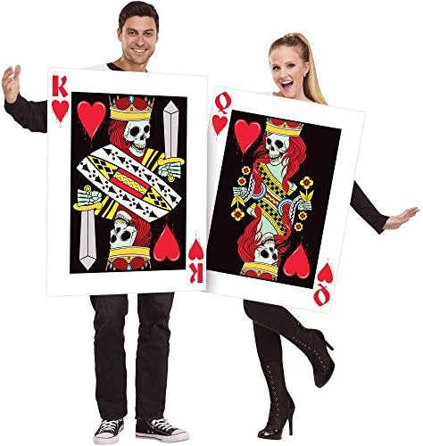 King And Queen Of Hearts Unisex Adult Halloween Costume