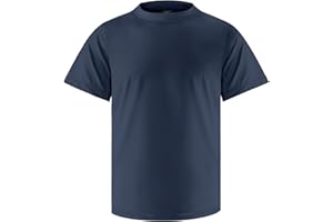 OYJ Boys Rash Guard Short Sleeve Swim Shirt UPF+ 50 Rashguard for Toddler Teens Water Sun Shirts Swim Wear Quick Dry