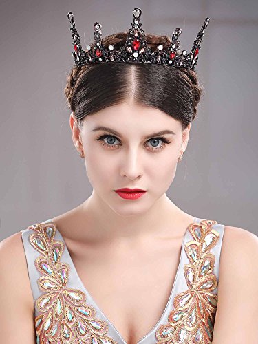 Unicra Vintage Baroco Style Wedding Crystal Crown for Bride