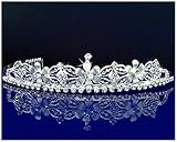 Bridal Wedding Tiara Crown With Gold Flowers 4652G5