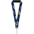 Buckle-Down Zarape Lanyard - 1.0 Inch Wide, Multi-Color Fade, Stainless Steel Clip - View #5
