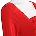 YesFashion Women Ruched Square Neck Slim A-line Top Tunic Dress Shirt