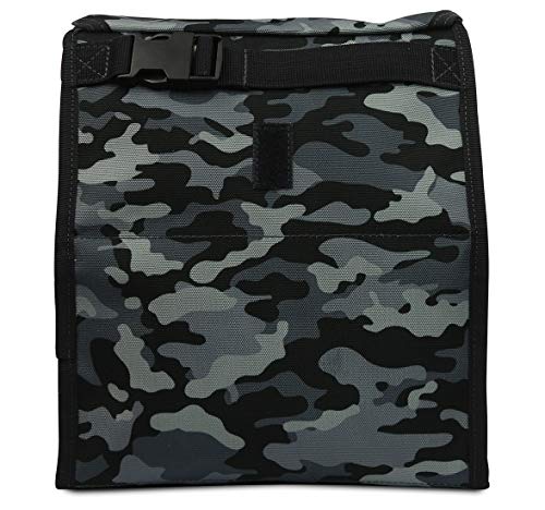 PackIt Freezable Lunch Bag with Zip Closure, Charcoal Camo - Thumbnail 2