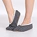 Pembrook Ladies Cable Knit Slippers – Ballet Style with Non-Skid Sole - Plush Slip On House Slippers for Adults, Women, Girls
