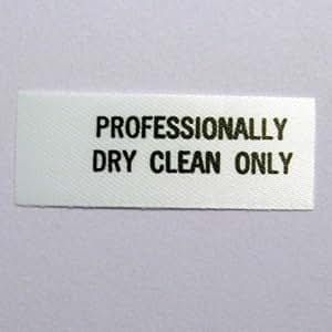 Amazon.com: Professionally Dry Clean Only Care Tag #4 (Qty 100)