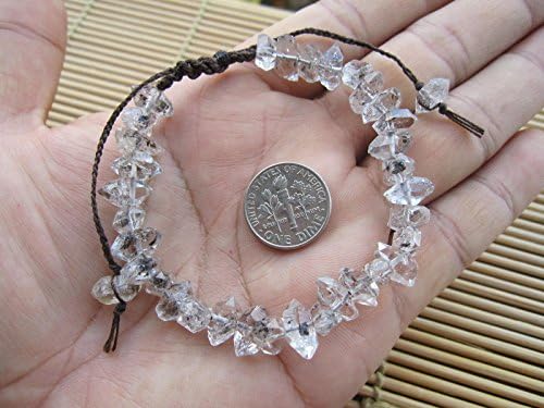 Herkimer Diamond Bracelet,Herkimer diamond,Herkimer jewelry,herkimer diamond crystal,Diamond Quartz Bracelet,Herkimer Bracelet,raw Herkimer diamond,April Birthstone - 6.5,7,7.5,8,8.5,9