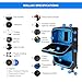 FUGU Luggage ROLLUX Expandable Suitcase! Trendy Luggage That Doubles in Size - Fashionable Suitcase - Carry on Luggage to Full Suitcase - USB Port - Water Resistant - Modern Luggage (Blue)