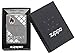 Zippo Armor Logo & Flame Pocket Lighter, High Polish Chrome