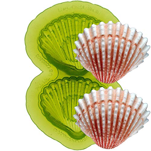 Marvelous Molds Lg Cockle Seashell Silicone Mold For Cake
