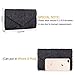 Baglamor Women's Elegant Floral Lace Envelope Clutch Evening Prom Handbag Purse(Black)