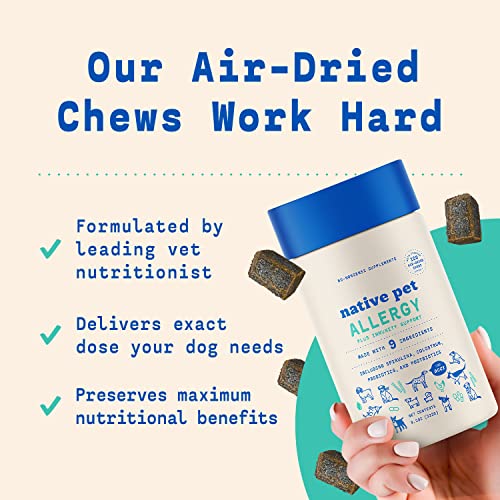 Native Pet Dog Allergy Chews Natural Dog Skin Allergies Treatment
