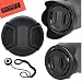 55mm and 58mm Reversible Tulip Flower Lens Hood and Lens Cap Kit for Nikon D5600, D3400, D3500 DSLR Camera with Nikon 18-55mm f/3.5-5.6G VR AF-P DX and Nikon 70-300mm f/4.5-6.3G ED primary
