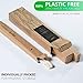 Zyablyk Bamboo Toothbrush Set with Travel Toothbrush Case, Pack of 3 Natural Bamboo Toothbrushes and Biodegradable Toothbrush Holder, Soft Bristle, BPA Free