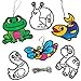 Baker Ross Pond Animals Suncatcher Hanging Window Decoration Kit for Children to Paint - Creative Spring Craft Set for Kids (Pack of 8)