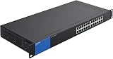 Linksys LGS124 24 Port Gigabit Unmanaged Network Switch Metal Housing Plug Play view 1