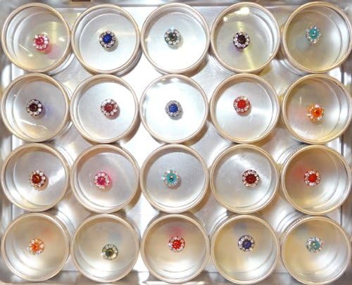 DESIGNER DIAMONTEZ BINDI BOX - ROUND MEDIUM (0.8 cm) - FULL BOX - SOLD BY TRENDZ
