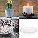 Ashbrook Outdoors Plastic Plant Saucers - 6 Inch | 20 Pack - Clear Vinyl Planter Trays