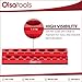Olsa Tools Magnetic Socket Organizer | 1/2-inch Drive | SAE | RED | Holds 16 Sockets | Professional Quality Tools Organizer