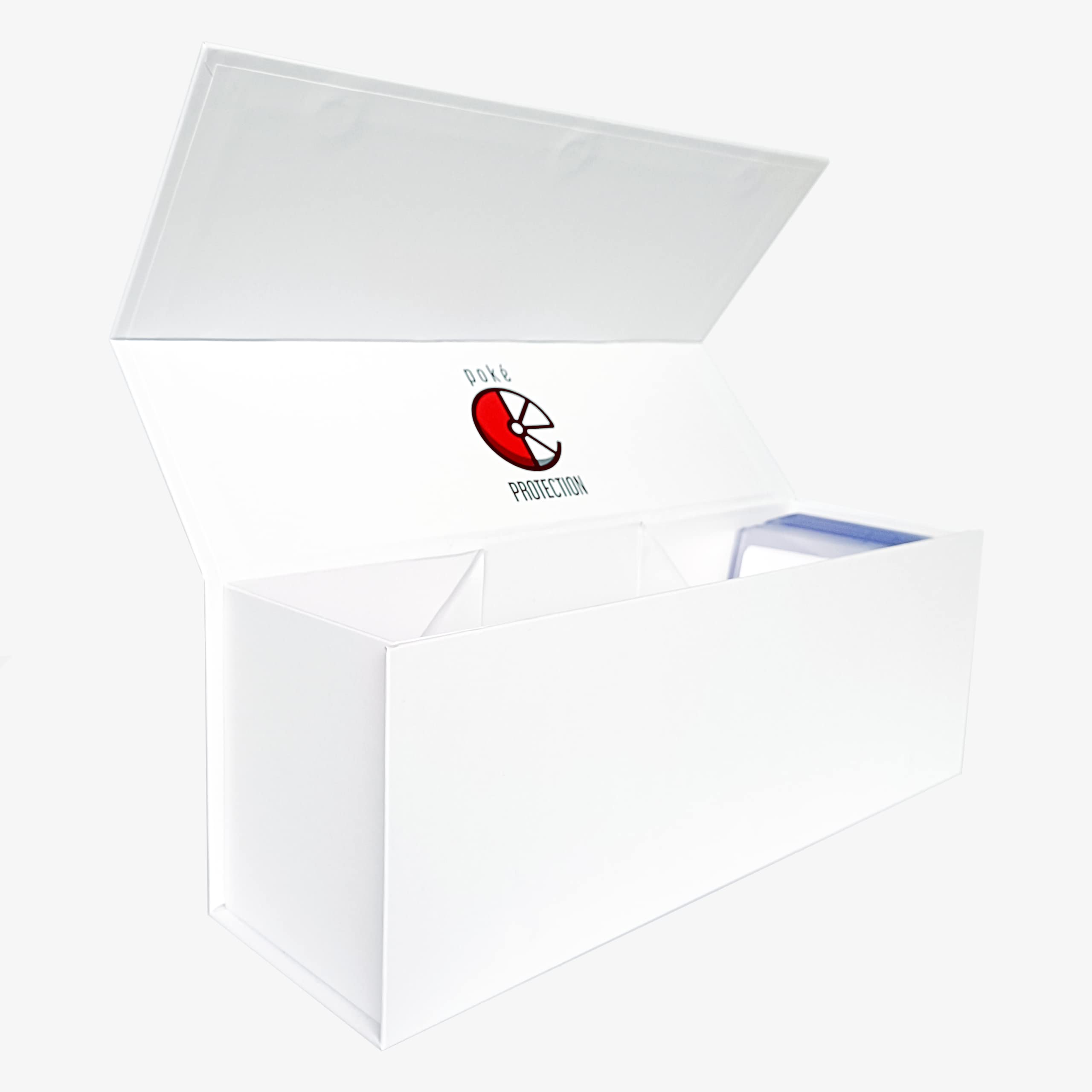 PokéProtection Trading Card Storage Box - Securely Holds Over 1000 Cards - Premium Toploader Storage Box with Magnetic Closure