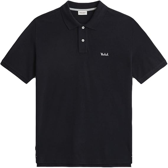 WOOLRICH Polo Due Bottoni Blue con Logo Uomo MOD. CFWOPO0027MRUT2555