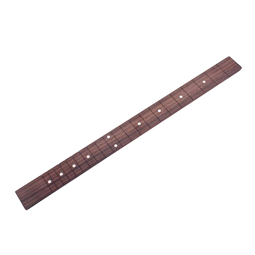 Alnicov Slotted 21 Frets Guitar Fretboard Rosewood Fretboard for 3 String Cigar Box Guitar DIY Accessories
