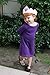City Threads Girls' Cotton Long Sleeve Dress for School Party Dress Play Base Layer for Sensitive Skin SPD Sensory Friendly, Purple, 3T