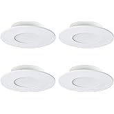 HALO JBD 4 Inch Slim Surface Mount LED Downlight with Selectable CCT, 700 Lumens, Wet Location-Listed - JBD4079FS1EWH-CA 4PK