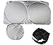 Cartman Windshield Sun Shade 63 x 34 Inch, Powerful UV Ray Deflector, Keep Your Vehicle Cool and Damage Free, Snow Shade