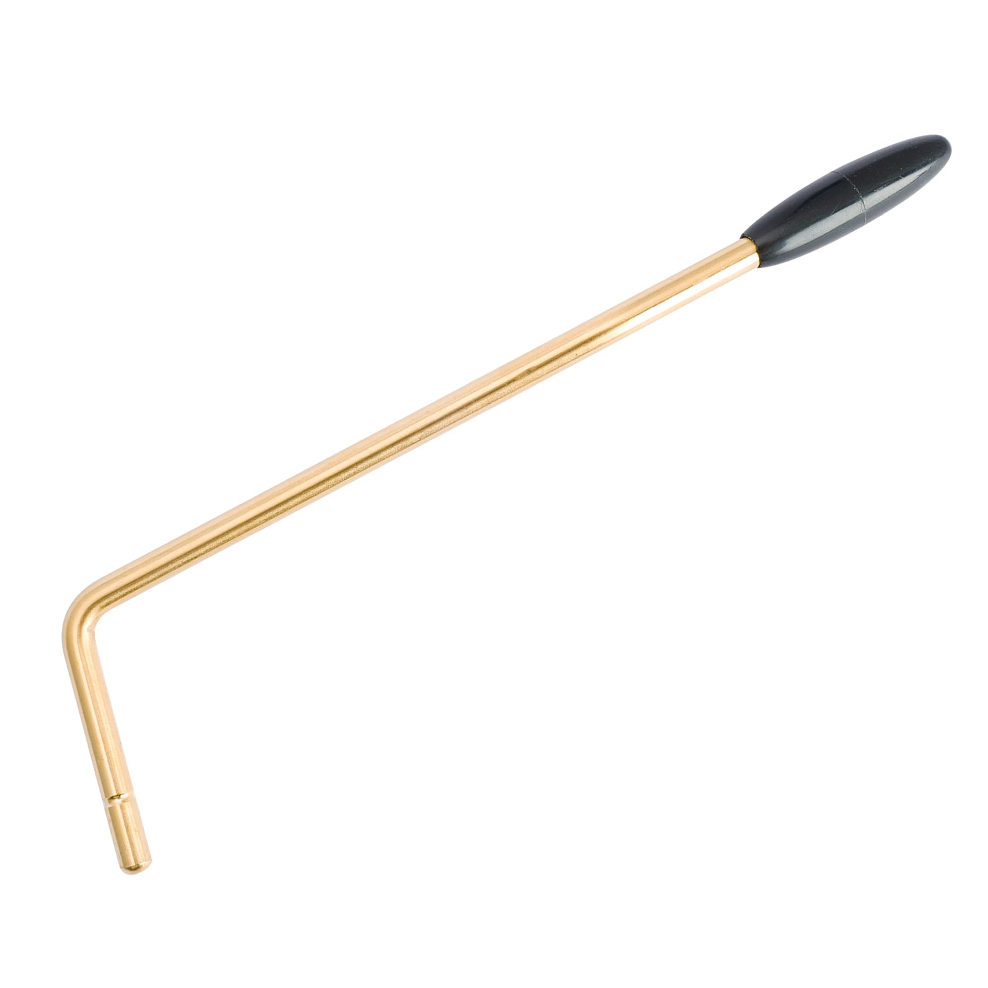 Musiclily Ultra 5mm Push-in Style Stainless Steel Tremolo Arm Whammy Bar Vibrato Arm for China Made Wilkinson M Series Tremolo Bridge, Gold with Black Tip