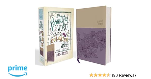 Niv Beautiful Word Coloring Bible Large Print Leathersoft